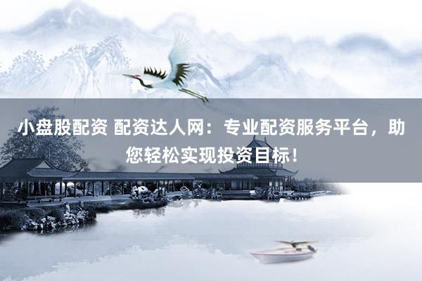 小盘股配资 配资达人网：专业配资服务平台，助您轻松实现投资目标！