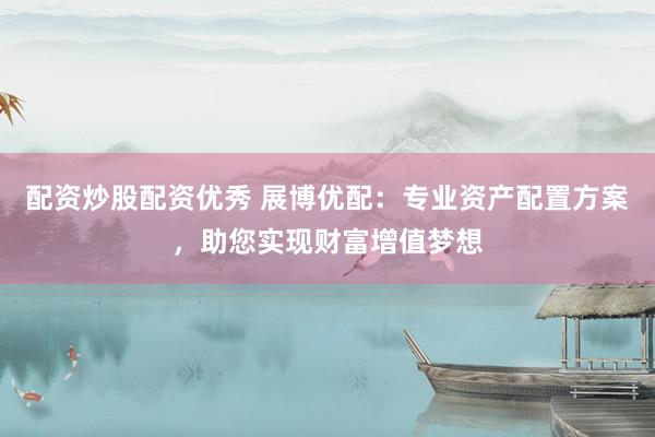 配资炒股配资优秀 展博优配：专业资产配置方案，助您实现财富增值梦想