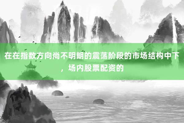 在在指数方向尚不明朗的震荡阶段的市场结构中下，场内股票配资的